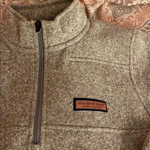 Vineyard Vines Jackets & Blazers - VINEYARD VINES GREY QUARTER ZIP